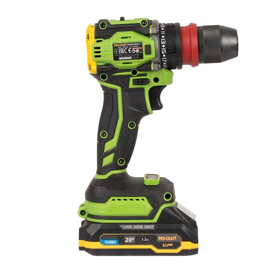 PROCRAFT PA18Pro DFR aku bezuhlíkový šroubovák 20V/1*1,5Ah, 30Nm, 0-450/1500 ot./min, kufr