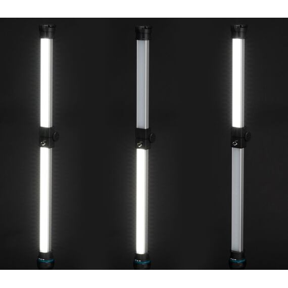 MAKITA DML818 aku LED svítilna LXT 18V, 400/800/1700lm, tyčová+sklopná, kovový držák, bez baterie