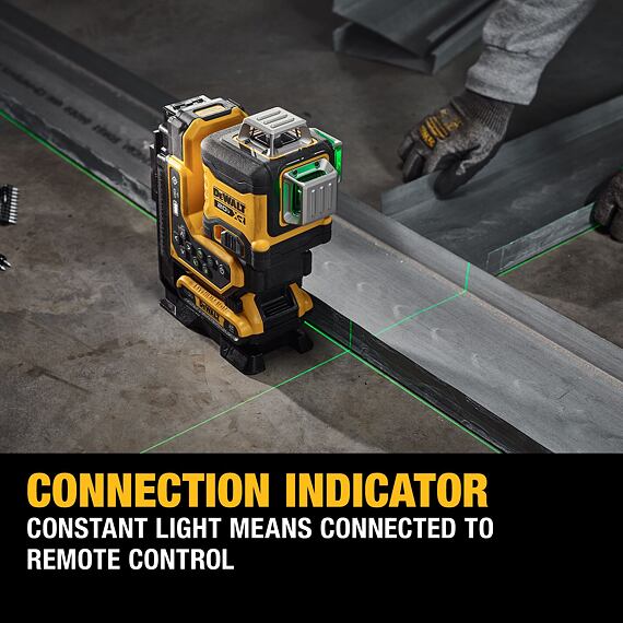 DeWalt DCLE34035D1 laser samonivelační 18V/2Ah XR, zelený, 3*360°, dálkové ovládání, TSTAK
