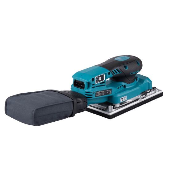 MAKITA BO007CGZ aku vibrační bruska XGT 40V, 93*185mm, propojení s aku kabelem
