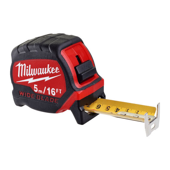 MILWAUKEE 4932471817 svinovací metr 5m široký PREMIUM, zesílený rám, neláme se až 4 m vysunutí