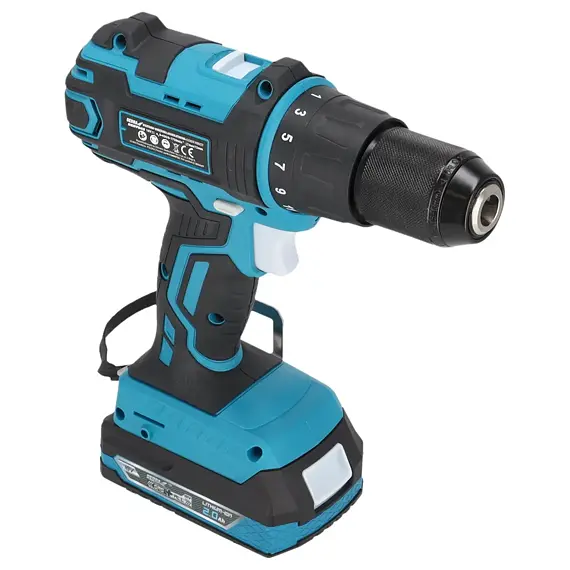 DEDRA aku vrtačka 18V DED7042 + 2*2Ah + nabíječka, kufr, příslušenství, DED7030A02