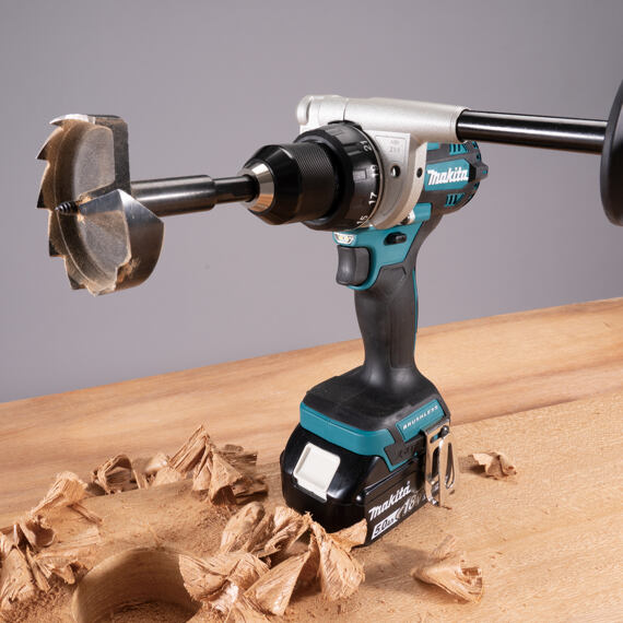 MAKITA DDF492RTJ aku bezuhlíková vrtačka LXT 18V/2*5Ah, 130Nm, 0-550/2100 ot./min., MAKPAC
