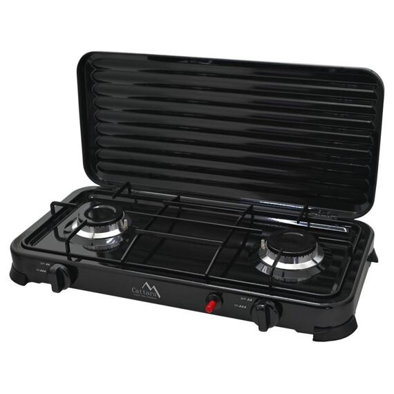 CATTARA plynový vařič Traveler FAMILY DUO, piezo, spotřeba 320g/hod., 13596