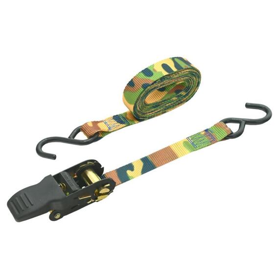 COMPASS popruh s ráčnou a háky 1ks 250daN 25mm x 5m barva KAMU, 02255
