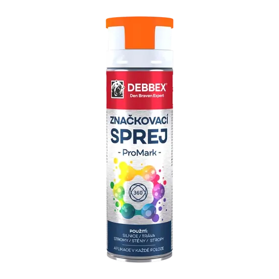 DEBBEX značkovací sprej PRO MARK Oranžová 500ml, TP00006DBX