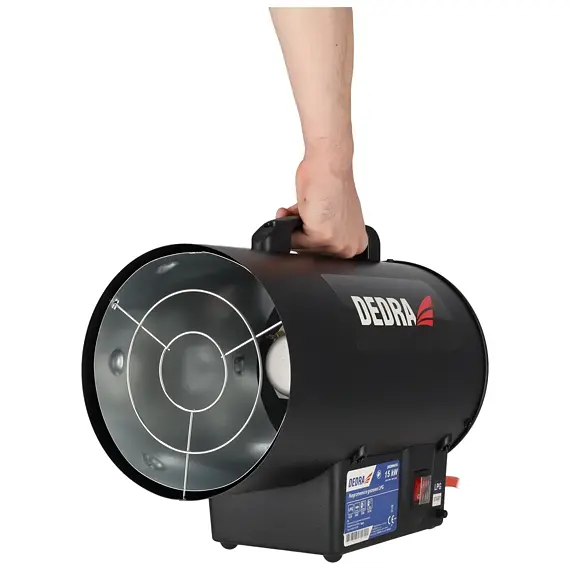 DEDRA ohrievač plynový 15kW, spotreba 1,07kg/h, 300m3/h, DED9941A