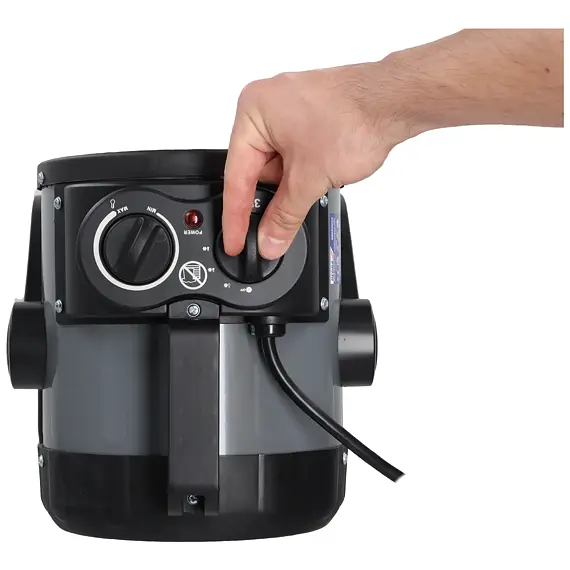 DEDRA ohřívač vzduchu 230V 0,25kW/1,5kW/3kW, plynulá reg. teploty, proud vzduchu 238 m3/h. DED9931C2