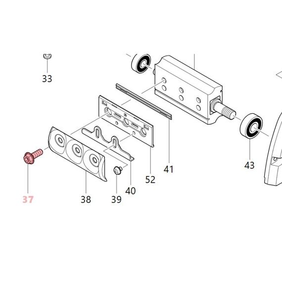 MAKITA 251482-1 šroub M6x17 M1902, 2012NB