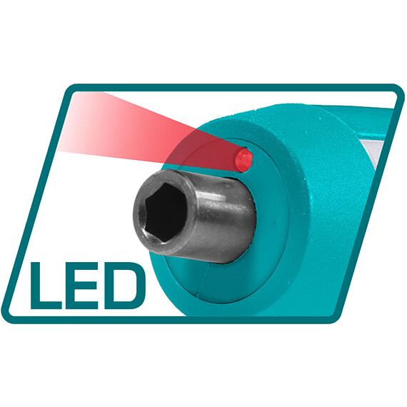 TOTAL šroubovák AKU mini, 4V, USB nabíjení, se sadou bitů, 5Nm, 260 ot./min., TSDLI04062