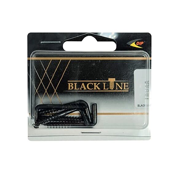 skoba s vrutem 30*12mm ČERNÁ Black Line (10ks) 7347