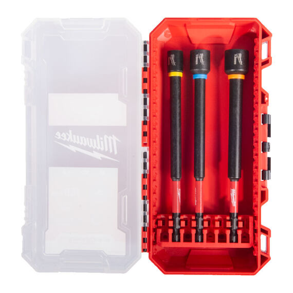 MILWAUKEE 4932499426 magnetické hlavice 8-10-13*150mm SHOCKWAVE IMPAC DUTY, pro ráz. utahováky