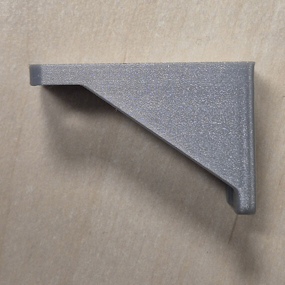 3D Tisk podpěra pro 19" rack, délka 50mm, výška 1U, 1ks