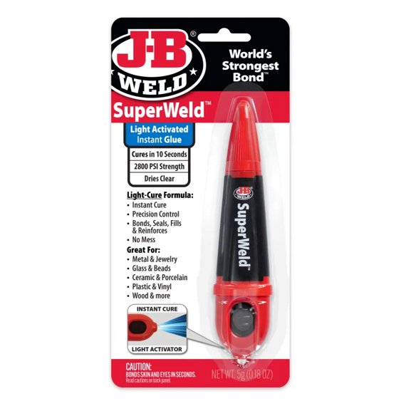 J-B WELD UV vytvrzované vteřinové lepidlo SuperWeld Light-Cure (5g) 33301