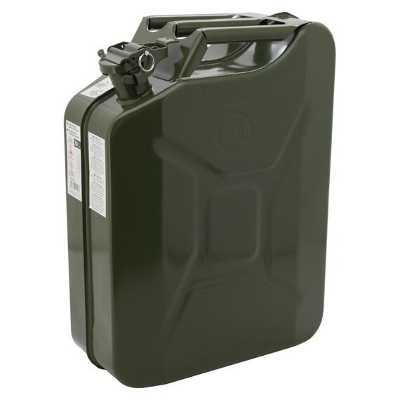 COMPASS kanystr na benzín kov, 20l, UN homologace, 91508
