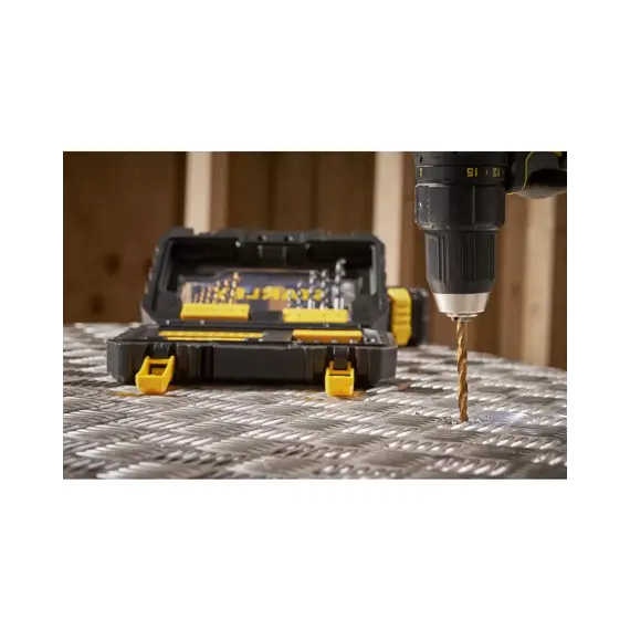 STANLEY STA88550 sada vrtáků do kovu TITANIUM, 31-dílná, kufr