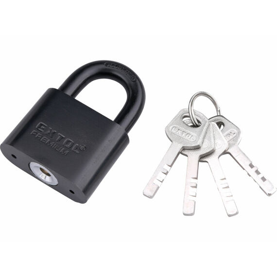 EXTOL Premium zámek visací kovový 50mm, 4 klíče 8857415