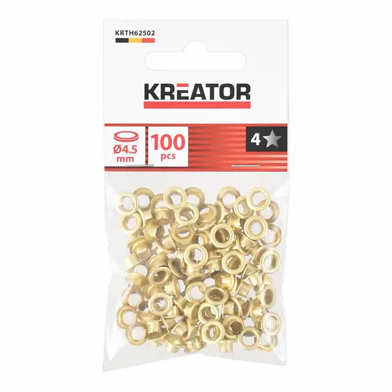 KREATOR nýtovací kroužky Ms 4,5mm, 100ks, KRTH62502