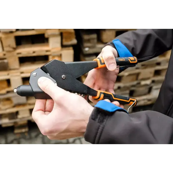 NEO TOOLS nýtovací kleště otočné Al+Fe+Cu+Inox, 18-102-1