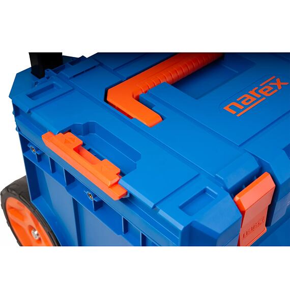 NAREX 65407031 systémový kufr NarexBox 4 RB, vozík s bytelnými koly, 444*414*618mm, IP65