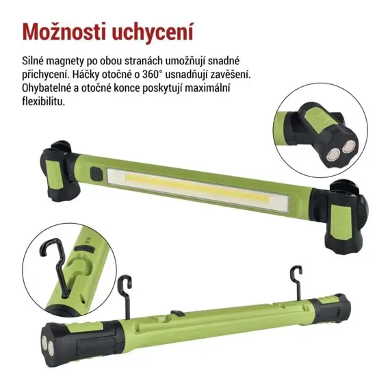 EMOS nabíjecí pracovní svítilnaCOB LED, 1000lm, 2600mAh P4545