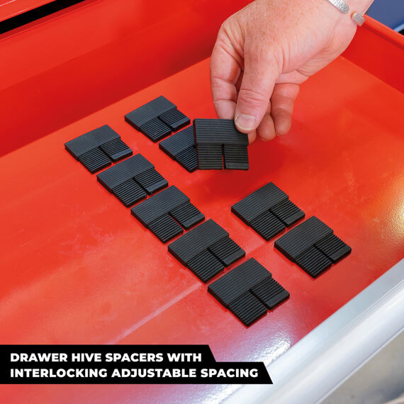 StealthMounts Drawer Hive distanční vložka TPE do zásuvek, 10ks