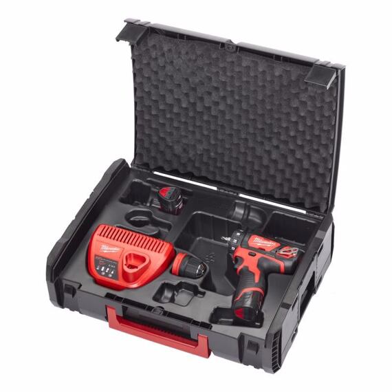 MILWAUKEE M12 BDDXKIT-202C aku skrutkovač s výmennými nástavcami 12V/2Ah