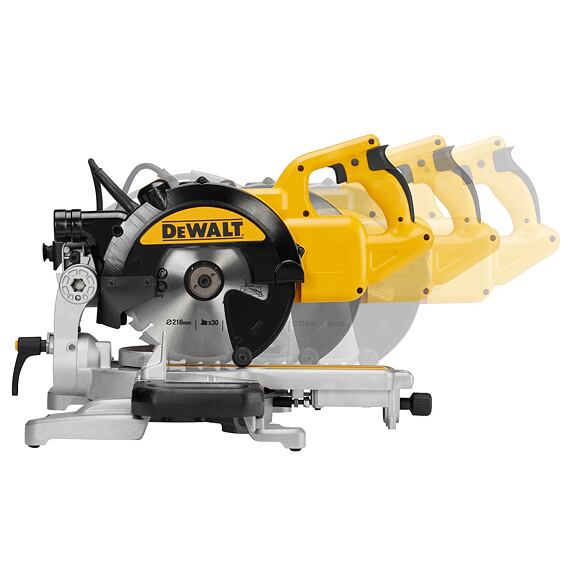 DeWalt DWS773 pokosová píla 1300W, 216mm, rez 250*62mm