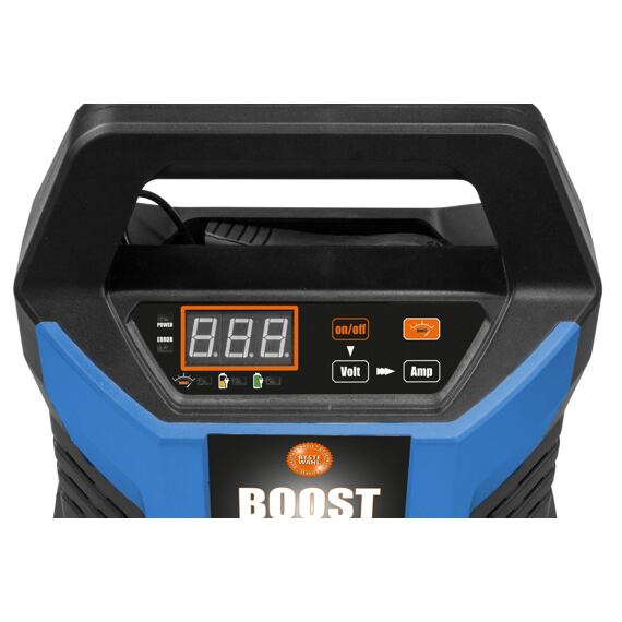GÜDE GAB 15A BOOST nabíječka autobaterií 12V, 2-6-10-15A, kapacita 2-400Ah, Pb/GEL/AGM/MF/WET