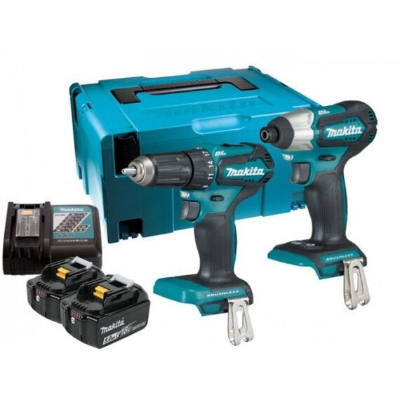 MAKITA DLX2220TJ aku sada DDF483 + DTD155 18V/2*5Ah, systainer