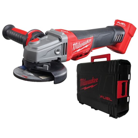 MILWAUKEE M18 CAG125XPDB-0X aku úhlová bruska 125mm, kolébkový vypínač, 18V bez baterie, kufr