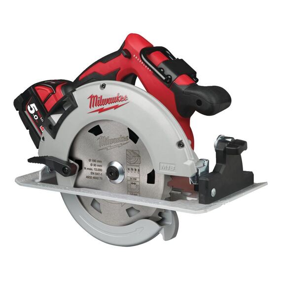 MILWAUKEE M18 BLCS66-502X aku okružní bezuhlíková pila 18V/2*5Ah, prořez 66mm 4933464590