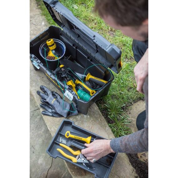 STANLEY STST1-75521 box na nářadí s kovovou přezkou, organizér ve víku, 48*25*25cm
