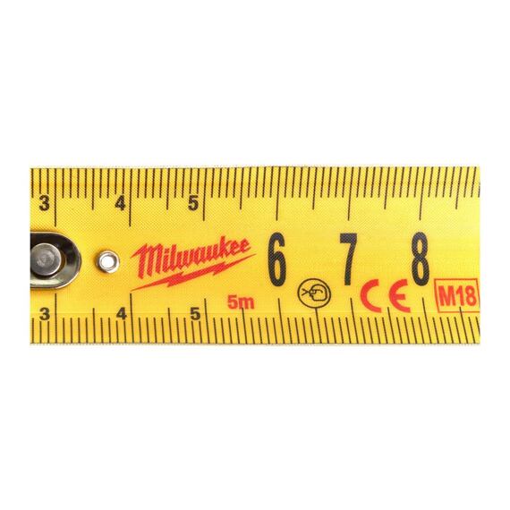 MILWAUKEE 48229905 svinovací metr 5m, 5/27 STUD, vysoce odolný, nylonová ochrana, tř.přesnosti II.