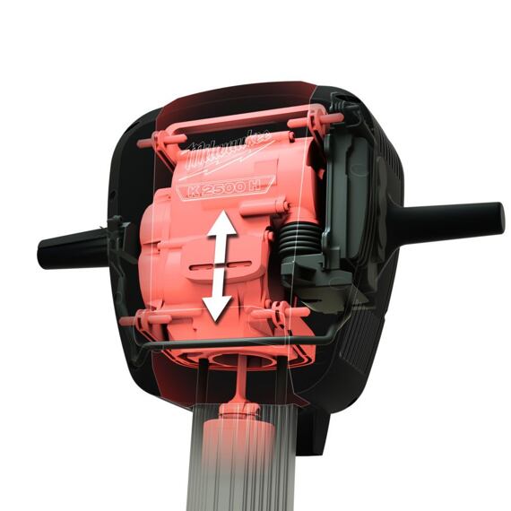 MILWAUKEE KANGO K2500H bourací kladivo 25kg, 64J, AVT technologie nízké vibrace, HEX 28mm
