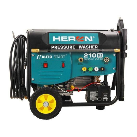 HERON vysokotlaký motorový čistič 210bar, 450l/hod., elektrostart, samonasávání 8896350