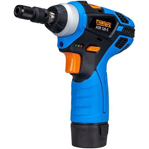 NAREX ASR 122-S BMC, aku rázový utahovák 12V/2*2Ah, 139Nm, 3/8", kufr