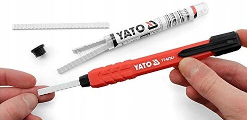 YATO tuha náhradní 5ks bílá pro automatickou tužku YT-69287