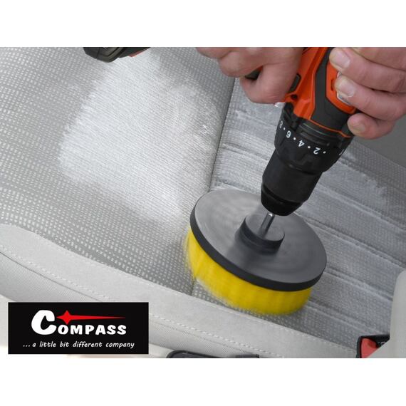 COMPASS kefy čistiace do vŕtačky 4ks, 10380
