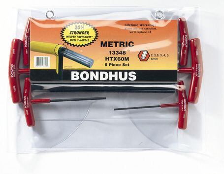BONDHUS sada T-kľúčov HTX60M metrické 2-6 mm 13348