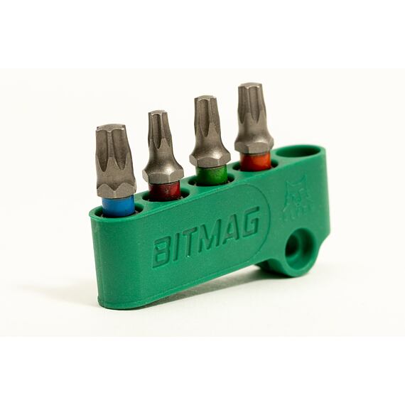 BITMAG držiak bitov k aku vŕtačkám MAGNETIC, composite, zelený