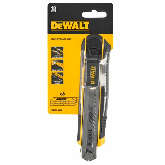 DeWalt DWHT0-10249 odlamovací nôž 18mm, karbidová čepeľ 3ks