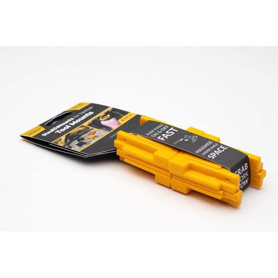 StealthMounts držiak na uloženie aku strojov DeWalt XR 18V i FLEXVOLT 60V, žltý, 1ks