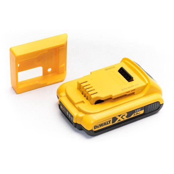 StealthMounts držiak na uloženie akumulátorov DeWalt XR 18V i FLEXVOLT 60V, žltý, 1ks