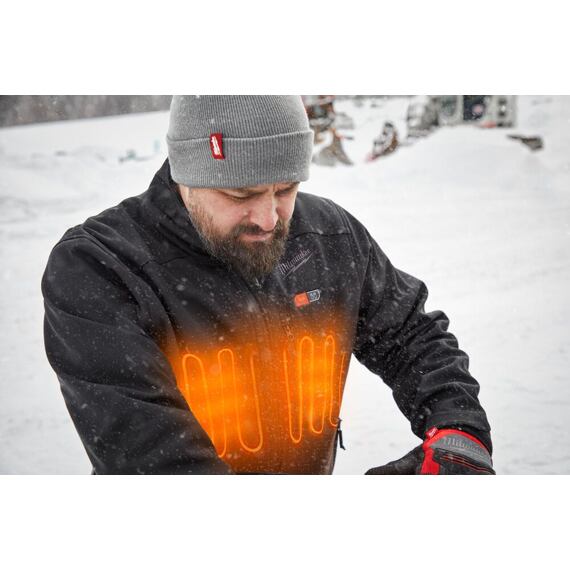MILWAUKEE M12 HJBL5-0 (L) vyhřívaná bunda černá, bez baterie
