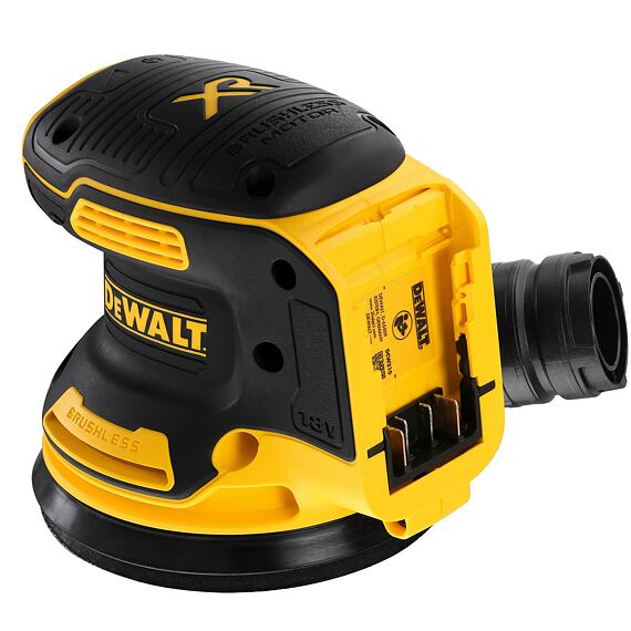 DeWalt DCW210NT aku excentrická bezuhlíková bruska 125mm, 18V, nastavitelná hlava, bez baterie, kufr