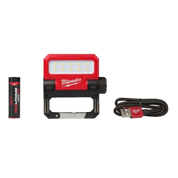 MILWAUKEE L4 FFL-301 aku sklopný reflektor 4V/3Ah, 550lm, IP54, magnet