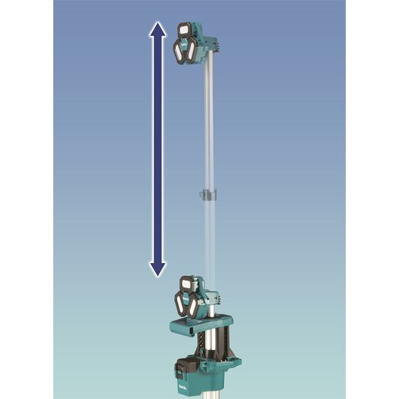 MAKITA DEADML814 LED aku stojanová lampa 900/1700/3000lm, teleskop 1144-2240mm, IP55, bez batérie