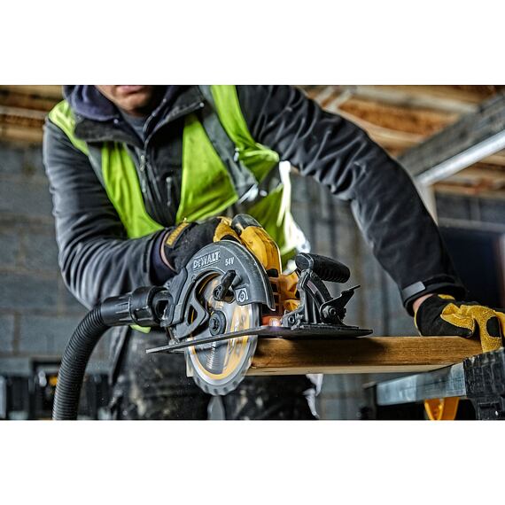 DeWalt DCS575NT aku okružní pila FLEXVOLT 54V, kotouč 190mm, prořez 67mm, bez baterie, kufr Tstak