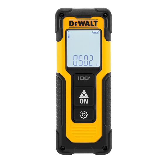 DeWalt DWHT77100 laserový měřič vzdáleností 30m, +/- 3mm na 10m, objem, plocha, 2*AAA